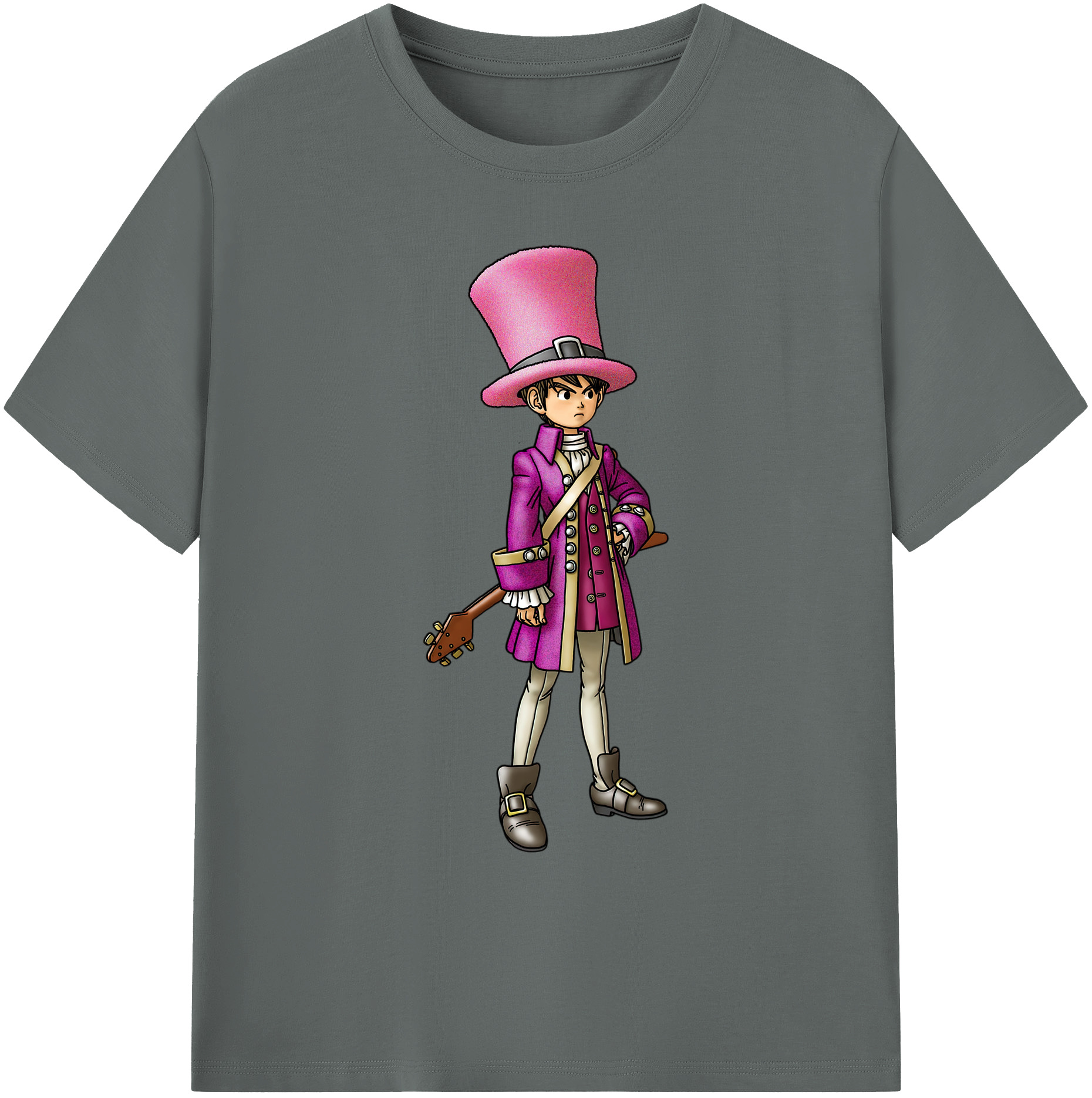 （画像用） ドラゴンクエスト Doragon Kuesuto Dragon Quest 綿100％ メンズ半袖Tシャツ｜肌触りやわらか＆通気性